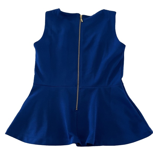 H&M Sleeveless Peplum Top Royal Blue Size Small - Picture 6 of 6